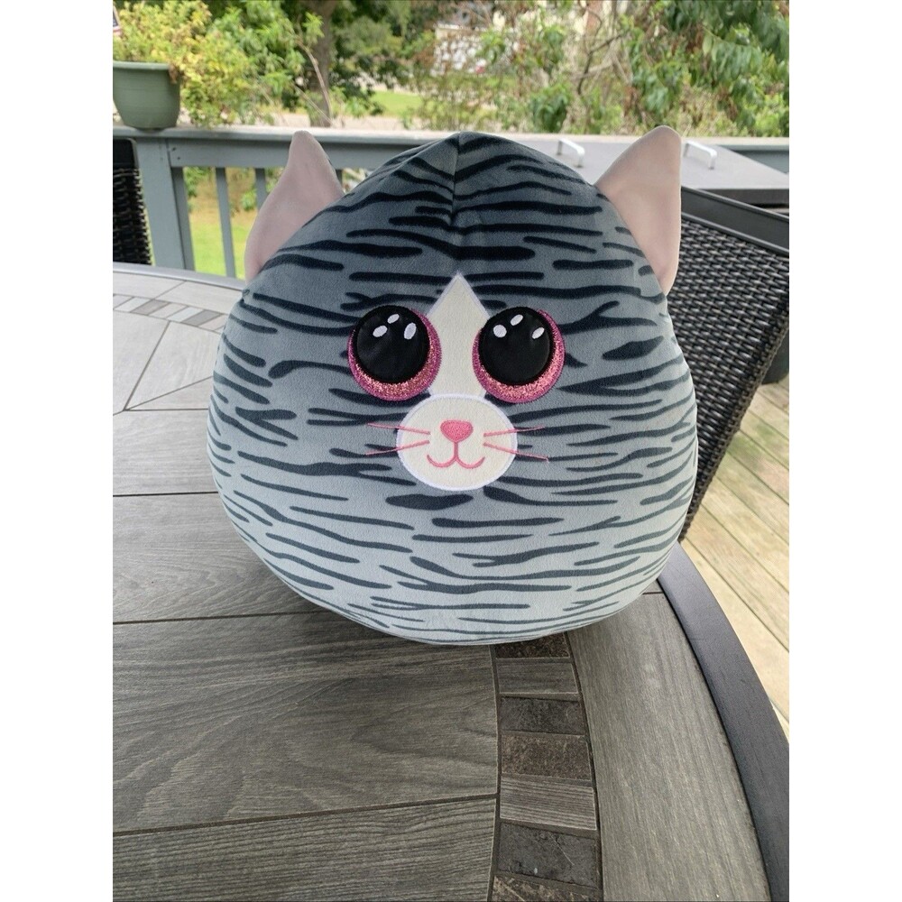 Ty Squish A Boos Plush- Kiki the Kitty Cat 11 Inches